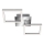 Telefunken 318508TF - LED lubinis šviestuvas su jutikliu FRAME LED/12W/230V 3000K matinis chromas