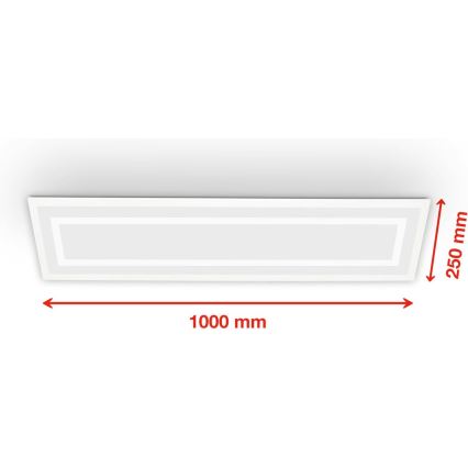 Telefunken 318906TF - LED RGBW dimeriuojamas lubinis šviestuvas LED/24W/230V 3000-6500K 25x100 cm + nuotolinis valdymas