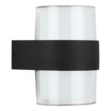 Telefunken 320405TF - LED lauko sieninis šviestuvas 2xLED/8W/230V IP44 juodas