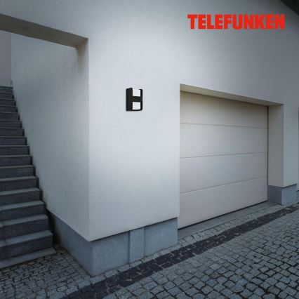 Telefunken 321005TF - Lauko sieninis šviestuvas 1xE27/12W/230V IP44 juoda