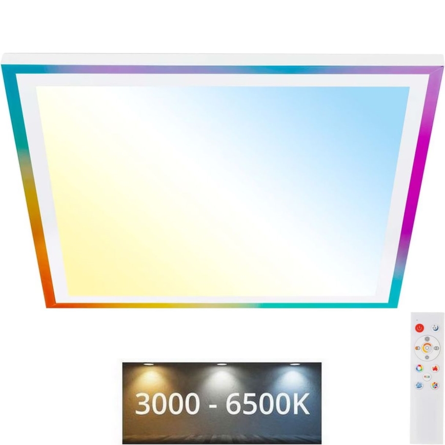 Telefunken 321206TF - LED RGBW Reguliuojamas lubinis šviestuvas LED/18W/230V 3000-6500K + nuotolinio valdymo pultas