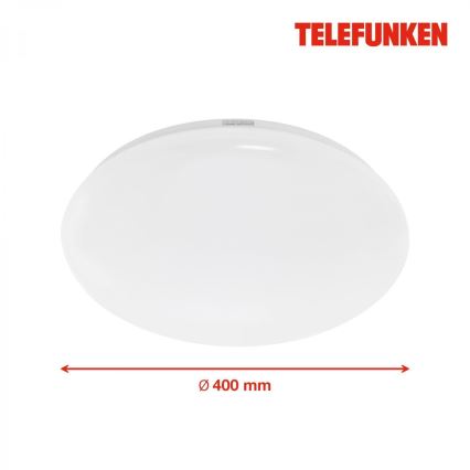 Telefunken 601306TF - LED lubinis vonios šviestuvas su jutikliu LED/20W/230V IP44 diametras 40 cm