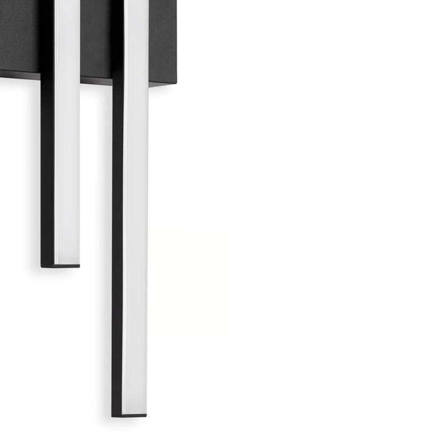 Telefunken - LED lauko sieninis šviestuvas 2xLED/4W/230V IP44 juoda