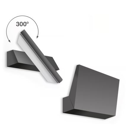 Telefunken - LED lauko sieninis šviestuvas LED/10W/230V IP44 juodas