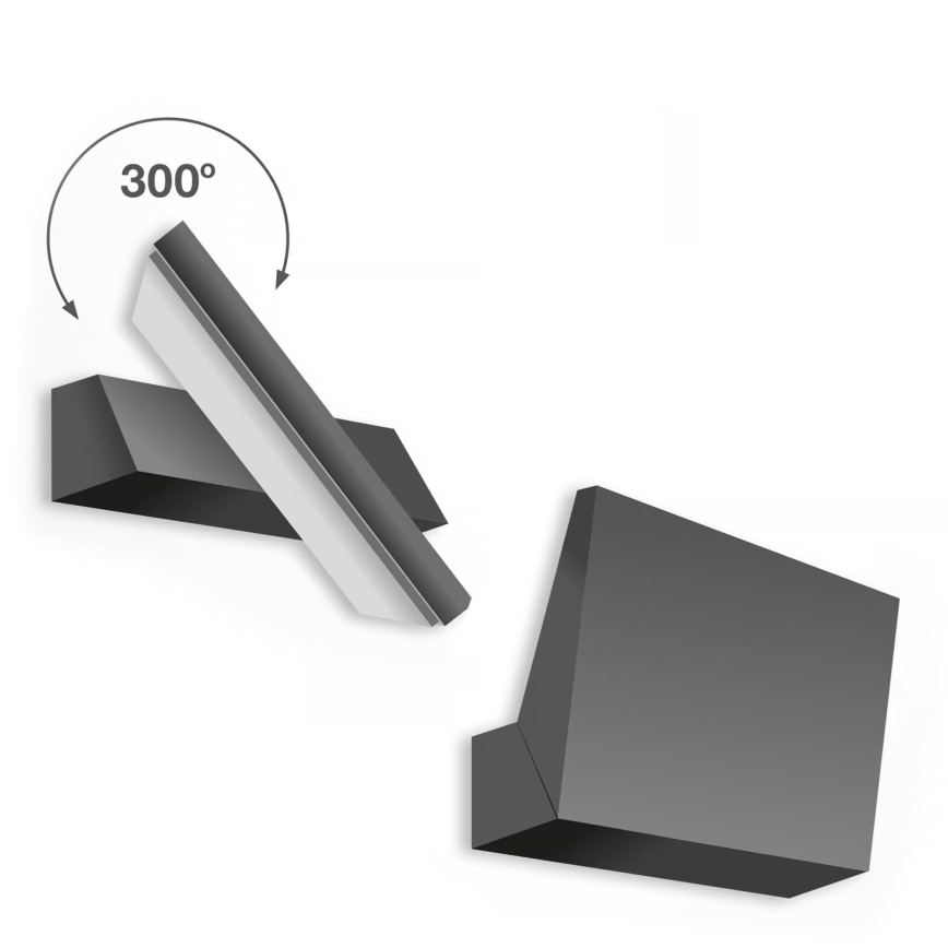 Telefunken - LED lauko sieninis šviestuvas LED/10W/230V IP44 juodas