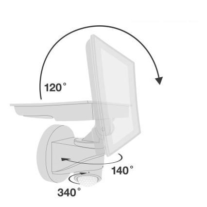 Telefunken - LED prožektorius su judesio davikliu LED/20W/230V