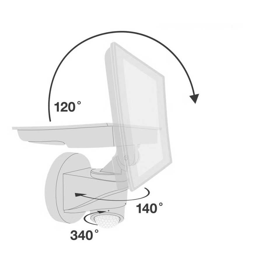 Telefunken - LED prožektorius su judesio davikliu LED/20W/230V
