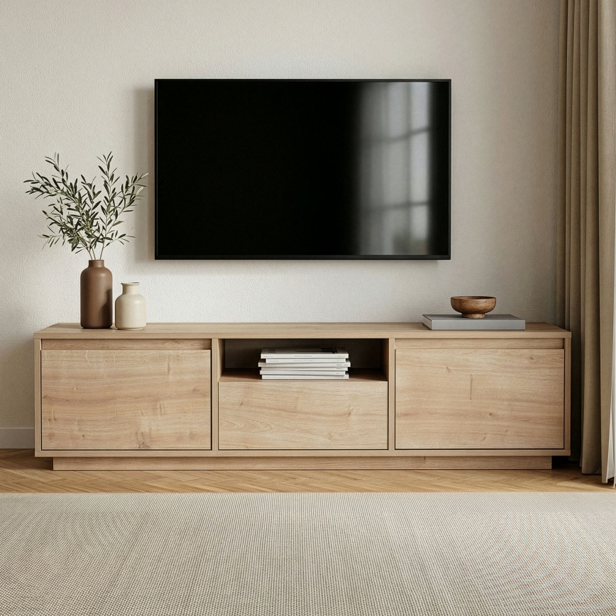 Televizijos staliukas KREDE 160x30 cm ąžuolas