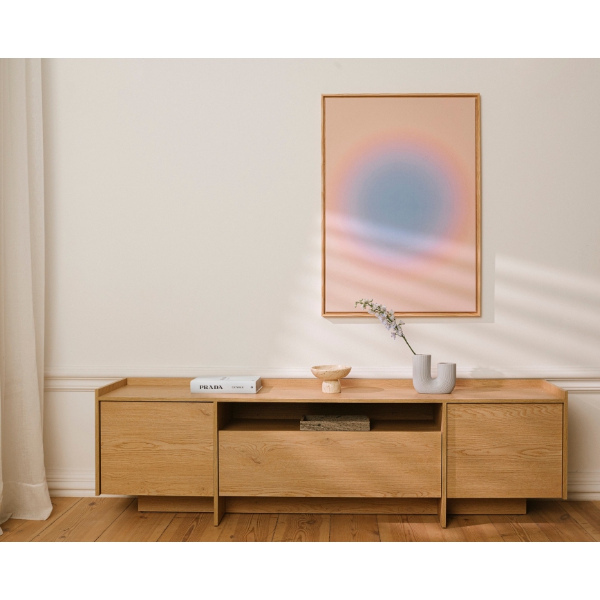 Televizinis staliukas KEMI 197x57 cm Cremona ąžuolas