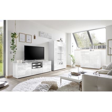 Televizoriaus staliukas ARIA baltas