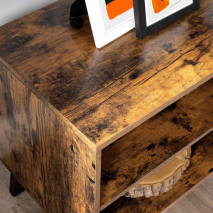 Televizoriaus staliukas BASTOR ruda/juoda