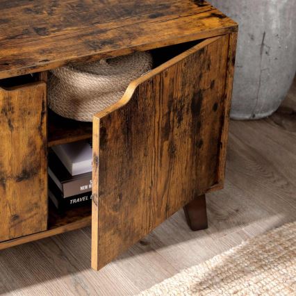 Televizoriaus staliukas BASTOR ruda/juoda