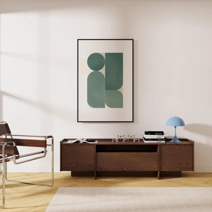 Televizoriaus staliukas KEMI 197x57 cm ąžuolas