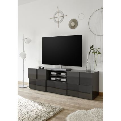 Televizoriaus staliukas SERIAN antracito spalvos