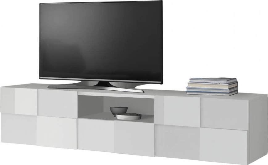 Televizoriaus staliukas SERIAN baltas