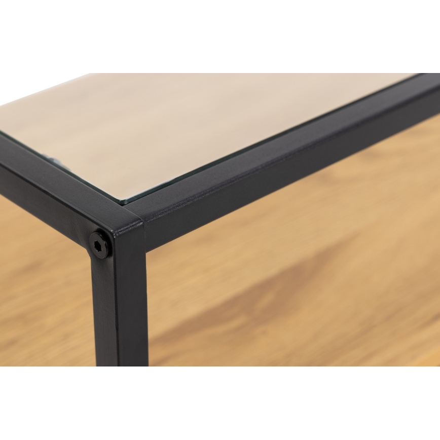 Televizorių staliukas ZEIN ąžuolas/juodas