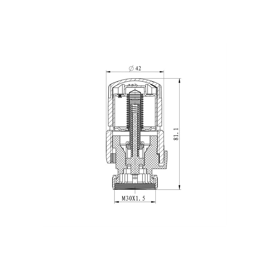Termostatinė galvutė M30x1,5