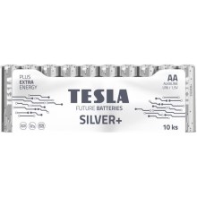 Tesla Batteries - 10 vnt. Šarminė baterija AA SILVER+ 1,5V