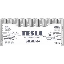 Tesla Batteries - 10 vnt. Šarminė baterija AAA SILVER+ 1,5V