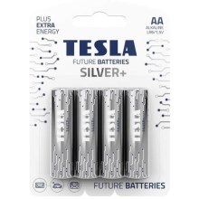 Tesla Batteries - 4 vnt. Šarminė baterija AA SILVER+ 1,5V