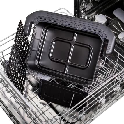 TESLA Electronics AirCook - Daugiafunkcinė dviguba skaitmeninė karšto oro gruzdintuvė 10 l 2400W/230V