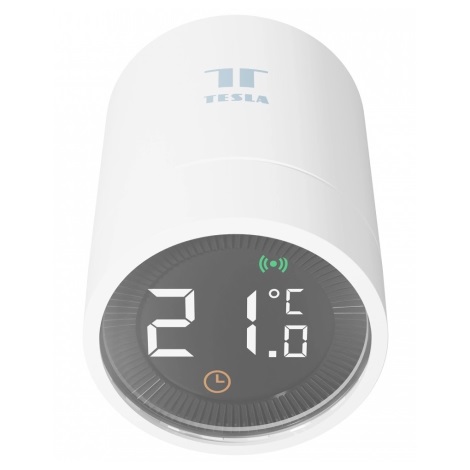 TESLA Smart - Išmani belaidė termostatinė galvutė su LCD ekranu 2xAA