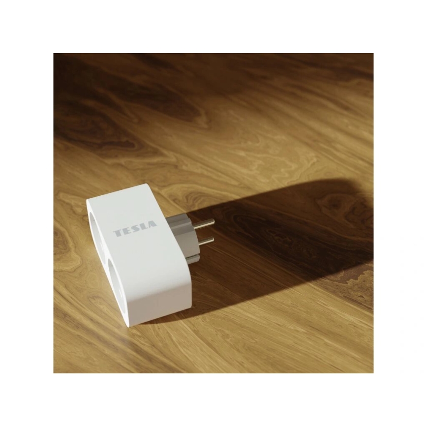 TESLA Smart - Išmanus lizdo skirstytuvas 2x16A/230V Tipas F Wi-Fi Tuya
