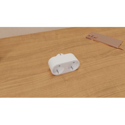 TESLA Smart - Išmanusis dvigubas lizdas 3690W/230V/16A Wi-Fi Tuya