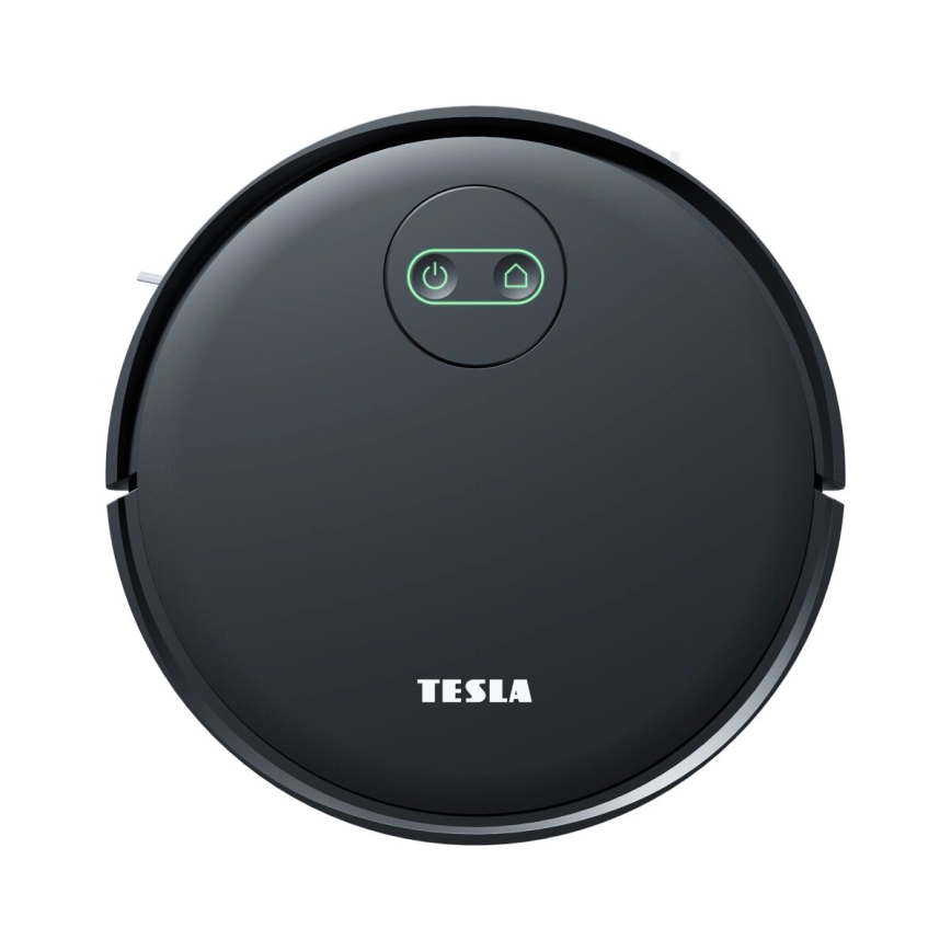 TESLA Smart - Išmanusis 2in1 robotas dulkių siurblys 2000 mAh Wi-Fi juodas + nuotolinio valdymo pultas