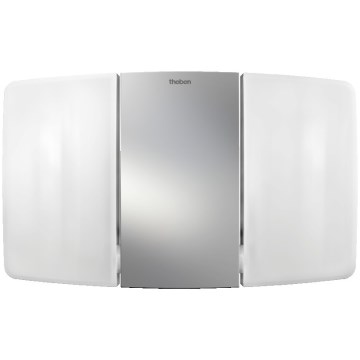 theben - LED sieninis reflektorius 2xLED/10W/230V sidabrinis IP55