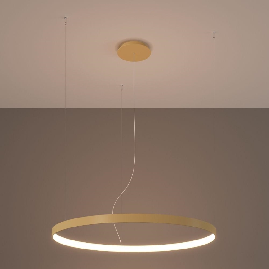 Thoro TH.216 - LED Pakabinamas sietynas RIO LED/30W/230V CRI 90 3000K diametras 55 cm auksas