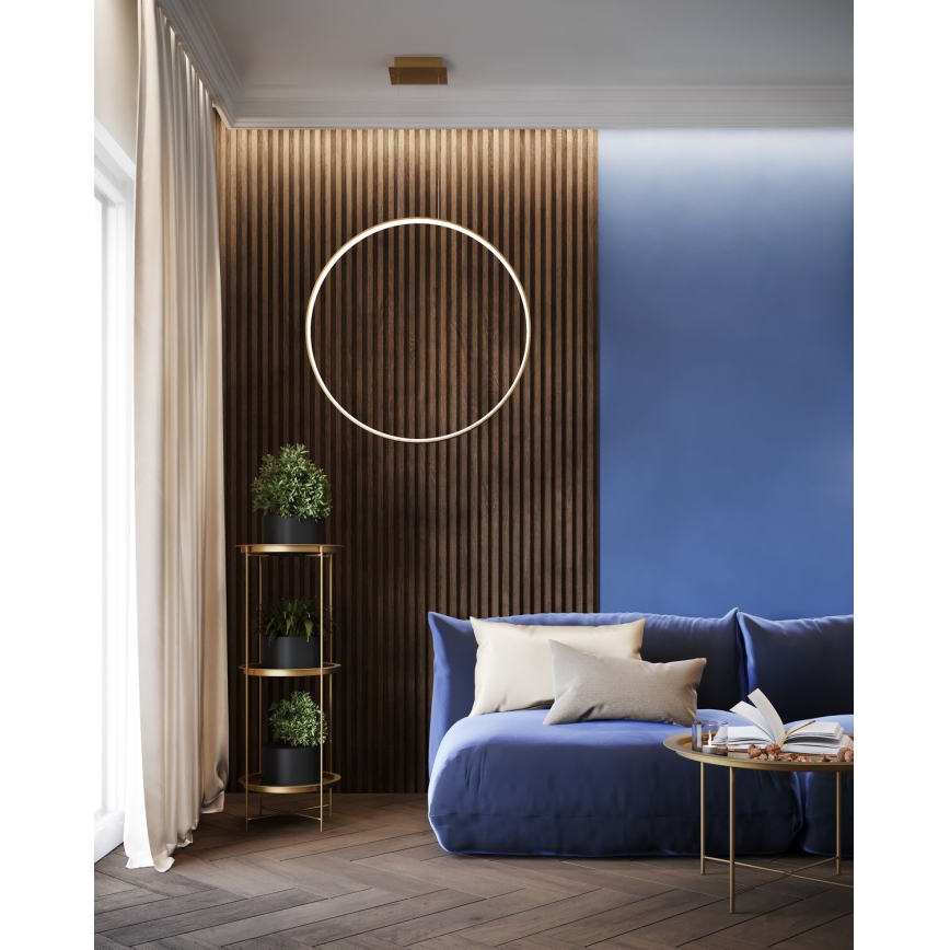 Thoro TH.220 - LED Pakabinamas sietynas RIO LED/30W/230V CRI 90 3000K diametras 55 cm auksas