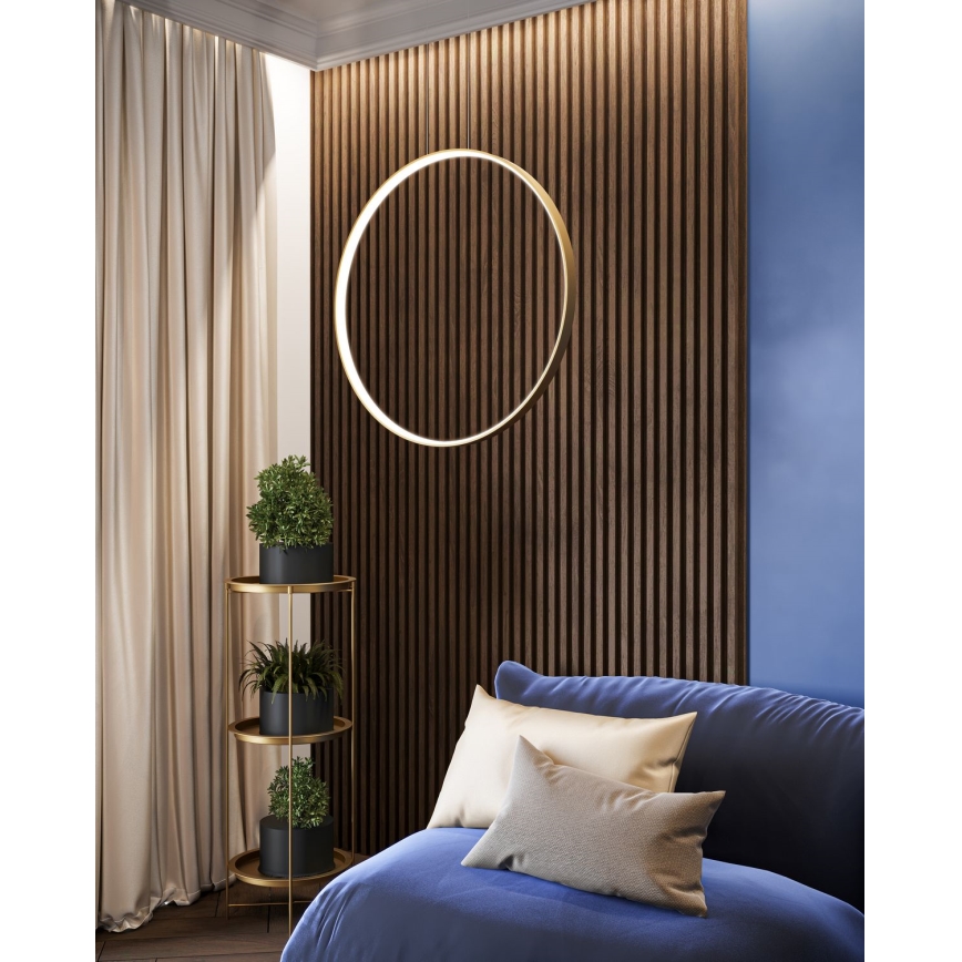 Thoro TH.220 - LED Pakabinamas sietynas RIO LED/30W/230V CRI 90 3000K diametras 55 cm auksas