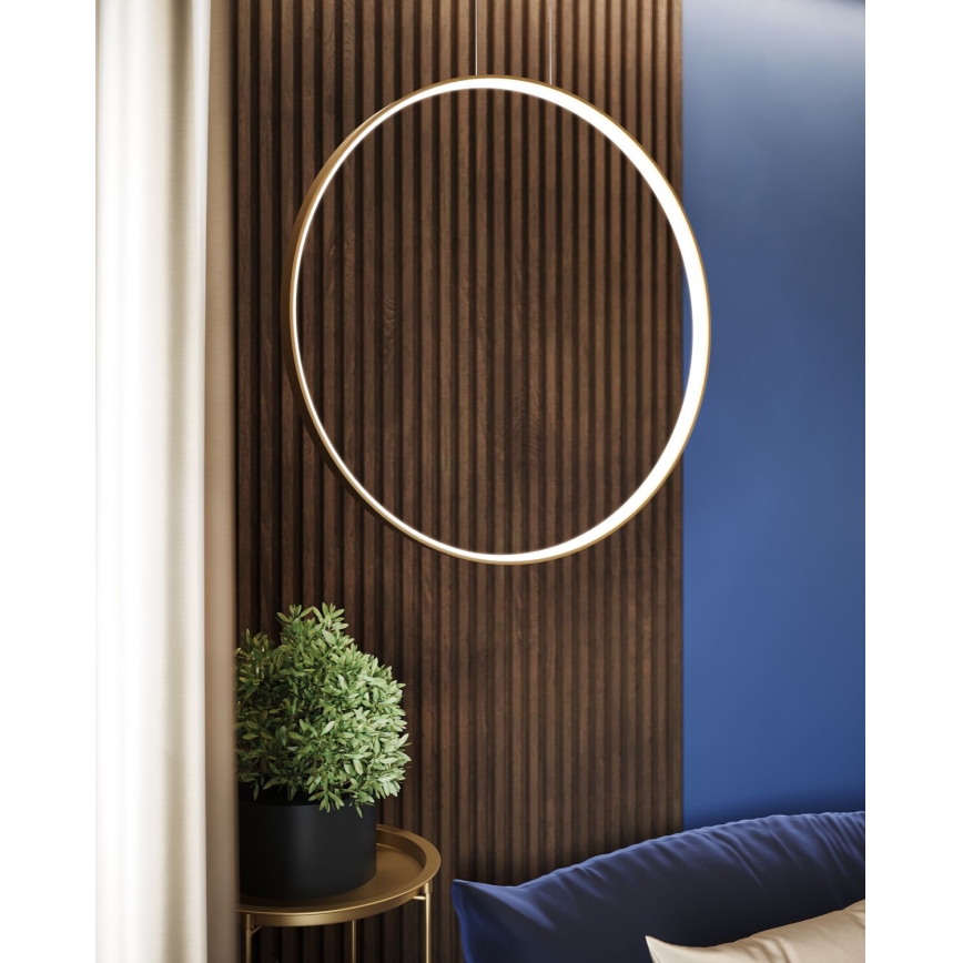 Thoro TH.220 - LED Pakabinamas sietynas RIO LED/30W/230V CRI 90 3000K diametras 55 cm auksas