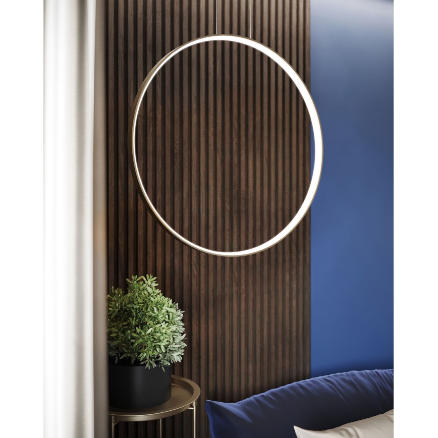 Thoro TH.221 - LED Pakabinamas sietynas RIO LED/30W/230V CRI 95 4000K diametras 55 cm auksas