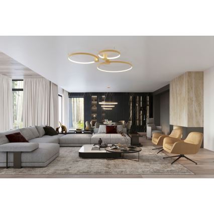 Thoro TH.224 - LED lubinis šviestuvas RIO LED/50W/230V CRI 90 3000K diametras 78 cm auksas
