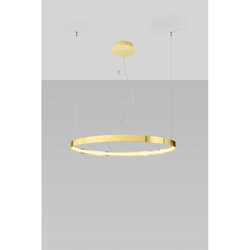 Thoro TH.246 - LED Pakabinamas sietynas RIO LED/50W/230V CRI 90 3000K diametras 78 cm auksas