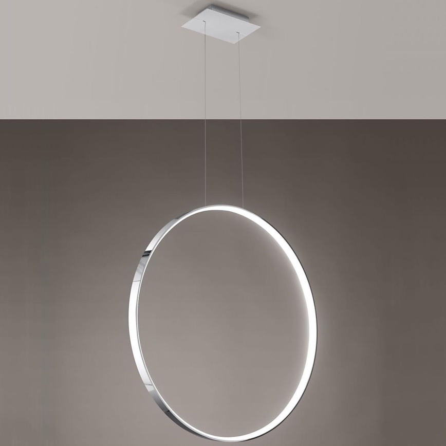 Thoro TH.249 - LED Pakabinamas sietynas RIO LED/50W/230V CRI 90 4000K diametras 78 cm blizgus chromas