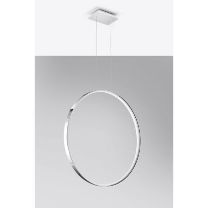 Thoro TH.249 - LED Pakabinamas sietynas RIO LED/50W/230V CRI 90 4000K diametras 78 cm blizgus chromas