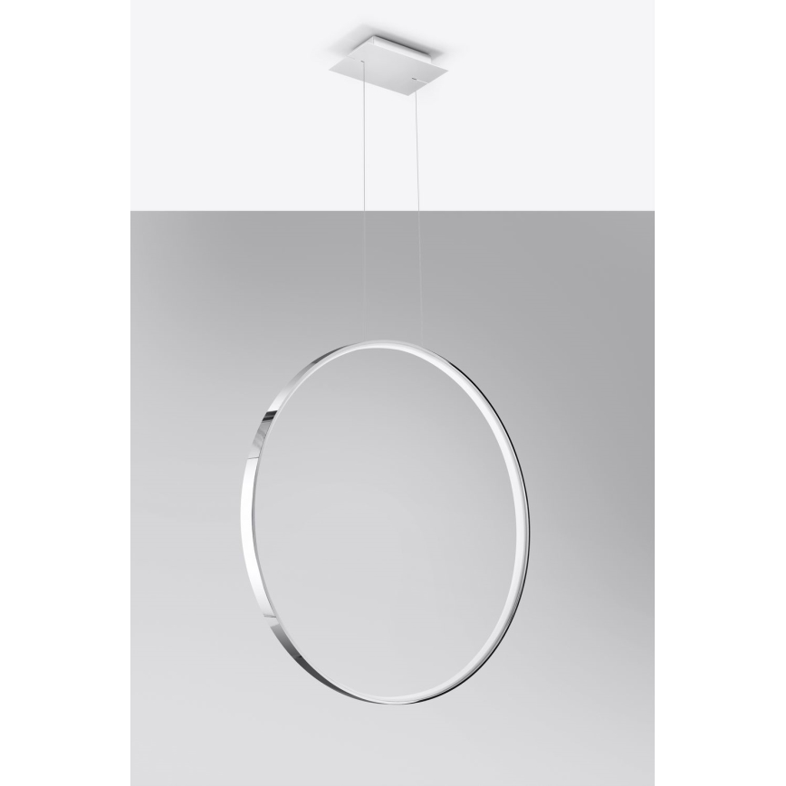 Thoro TH.249 - LED Pakabinamas sietynas RIO LED/50W/230V CRI 90 4000K diametras 78 cm blizgus chromas
