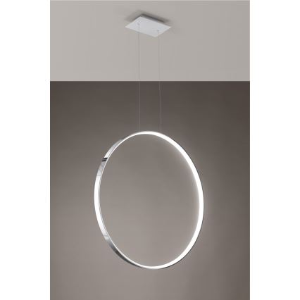 Thoro TH.249 - LED Pakabinamas sietynas RIO LED/50W/230V CRI 90 4000K diametras 78 cm blizgus chromas