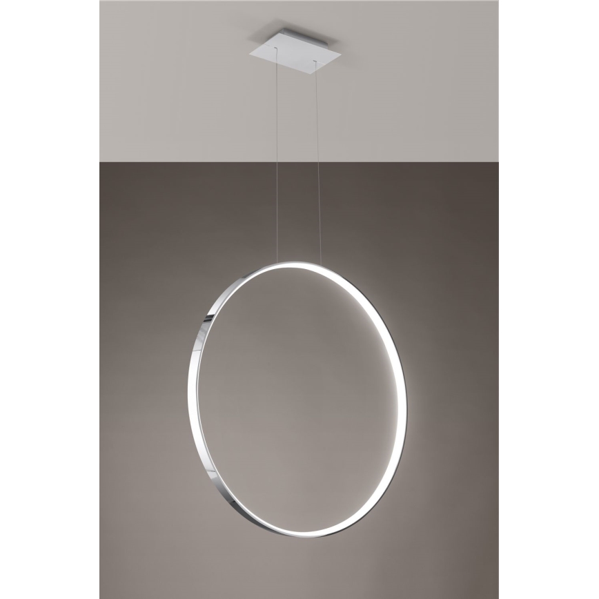 Thoro TH.249 - LED Pakabinamas sietynas RIO LED/50W/230V CRI 90 4000K diametras 78 cm blizgus chromas