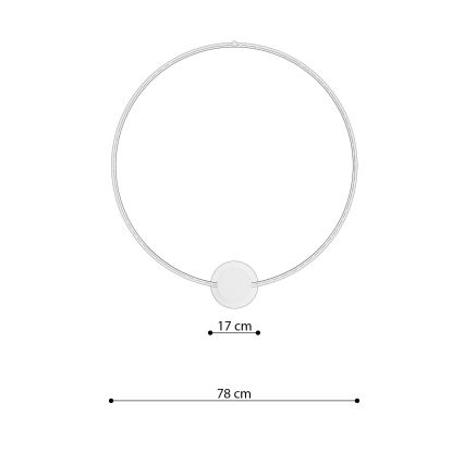Thoro TH.252 - LED lubinis šviestuvas RIO LED/50W/230V CRI 90 3000K diametras 78 cm auksas
