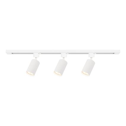 TIGER bėginei sistemai skirtas taškinis šviestuvas, 3xGU10/10W/230V, baltas