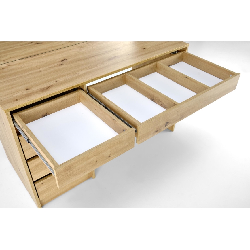 Toaletinis staliukas AMORIO 120x55 cm artisan ąžuolas