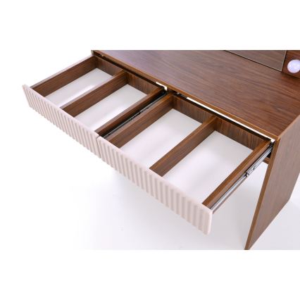 Toaletinis staliukas AMORIO 94x43 cm kašmyro/riešuto dekoras