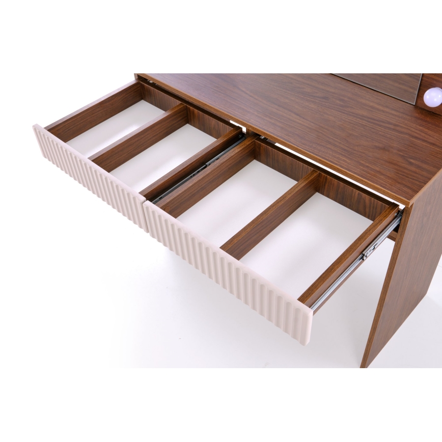 Toaletinis staliukas AMORIO 94x43 cm kašmyro/riešuto dekoras