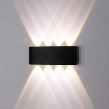 Top Apšvietimas - LED sieninis lauko šviestuvas LED/8W/230V IP44 4000K juoda