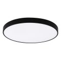 Top Light - dimeriuojamas LED vonios kambario lubinis šviestuvas PETAL LED/60W/230V 3000-6500K IP44 skersmuo 59 cm juodas + nuotolinis valdymas
