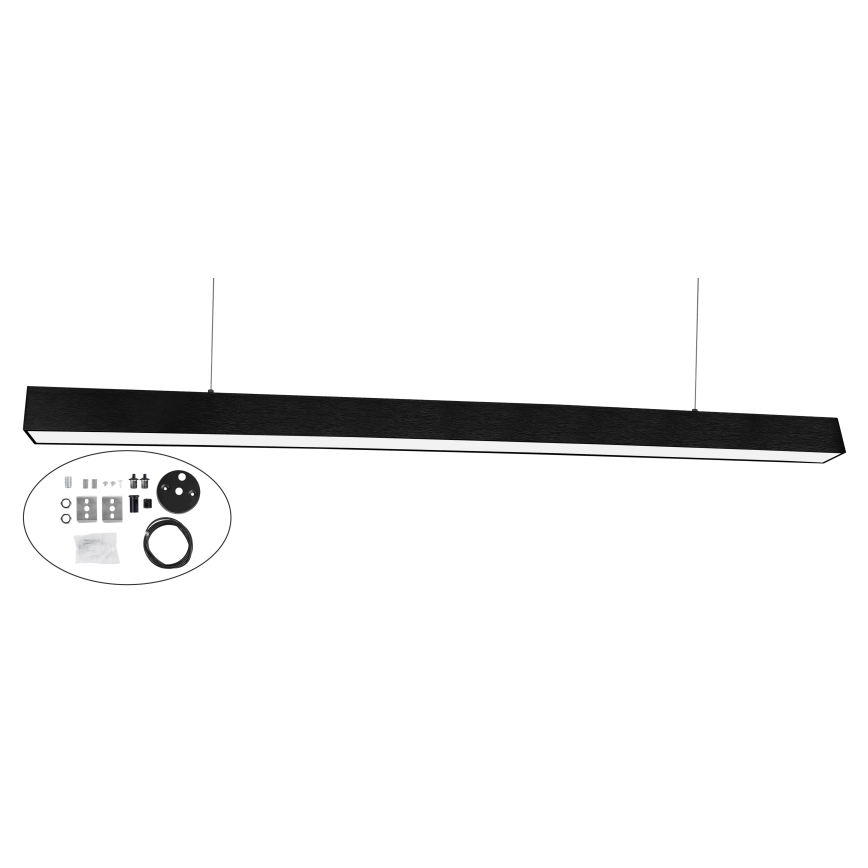 Top Light - LED paviršinis arba pakabinamas lubų šviestuvas HORIZON LED/40W/230V 3000/4000/6500K juodas